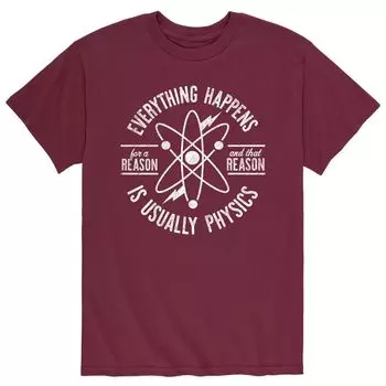 Мужская футболка «Все происходит по разуму» Licensed Character