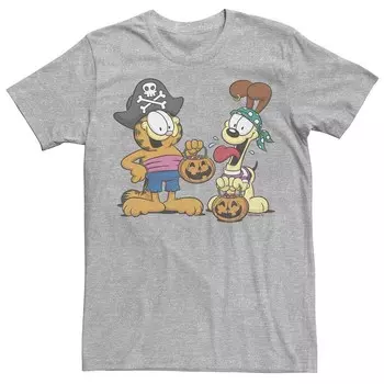 Мужская футболка в костюмах пиратов Гарфилда и Оди Licensed Character, цвет Athletic Heather