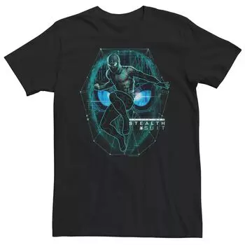 Мужская футболка в костюме-невидимке «Человек-паук» Marvel