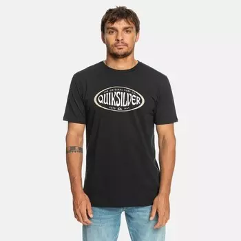 Мужская футболка в кругах Quiksilver, черный