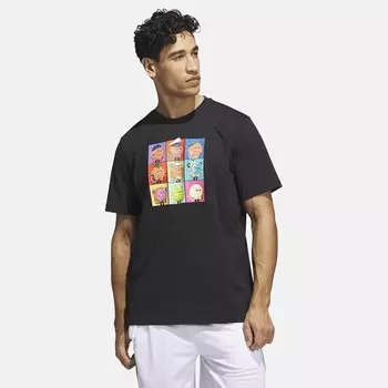 Мужская футболка в мелкую полоску Metaverse Adidas, черный