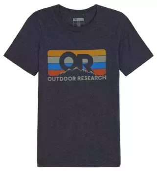 Мужская футболка в полоску Outdoor Research Advocate, темно-синий