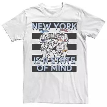 Мужская футболка в полоску с короткими рукавами Ninja Turtles New York Is A State Of Mind Licensed Character