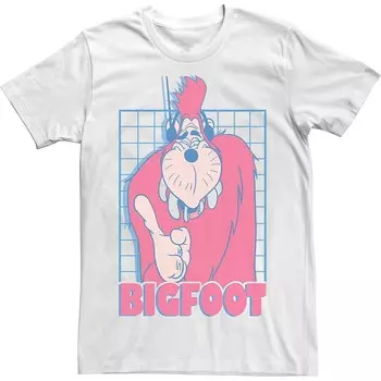 Мужская футболка в сетку с изображением снежного человека Disney's A Goofy Movie Licensed Character, белый
