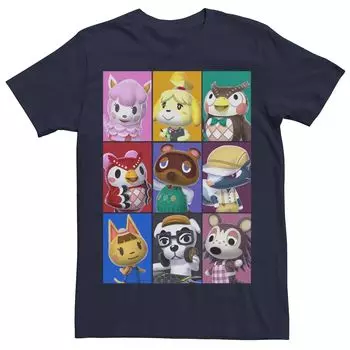 Мужская футболка в стиле фото в стиле фолк-ежегодника Nintendo Animal Crossing Towns Licensed Character