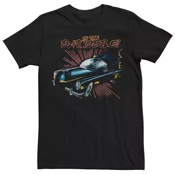 Мужская футболка в стиле ретро Batman To the Batmobile DC Comics, черный