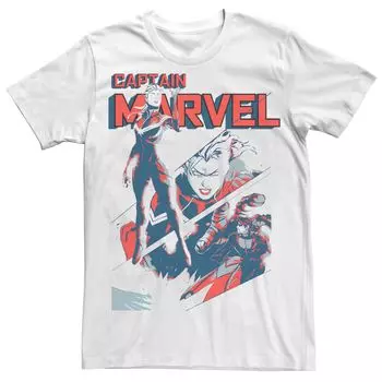 Мужская футболка в стиле ретро Captain Marvel Licensed Character