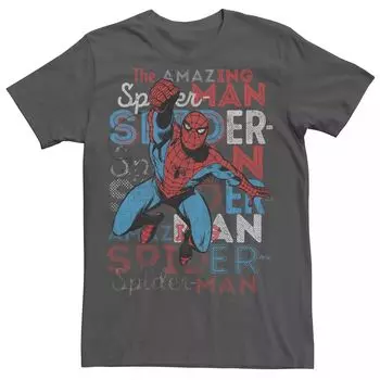 Мужская футболка в стиле ретро с изображением комиксов Marvel The Amazing Spider-Man Licensed Character