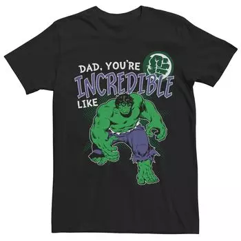 Мужская футболка в стиле ретро с комиксами Marvel Incredible Like Dad Licensed Character