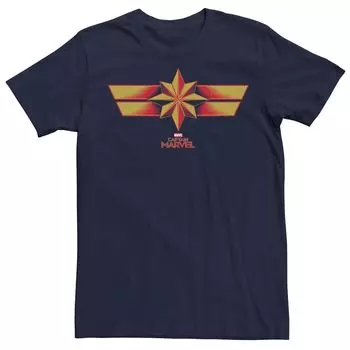 Мужская футболка в стиле ретро с логотипом Marvel Captain Marvel Licensed Character