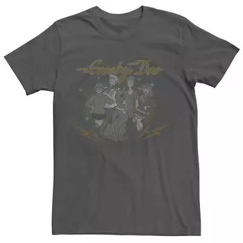 Мужская футболка в стиле ретро с рисунком Scooby Doo Mystery Gang Licensed Character, цвет Charcoal