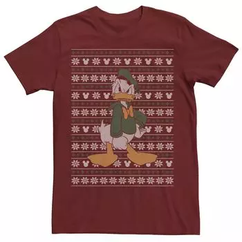 Мужская футболка в стиле рождественского свитера Disney Donald Duck Licensed Character