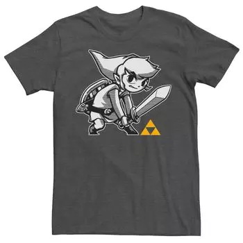 Мужская футболка в тон с короткими рукавами Nintendo Legend Of Zelda Toon Link Licensed Character