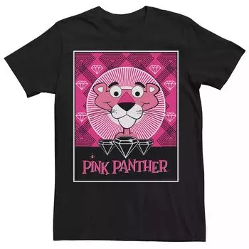 Мужская футболка в тон с плакатом The Pink Panther Gem Licensed Character