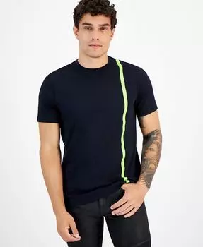 Мужская футболка в вертикальную полоску Armani Exchange, синий