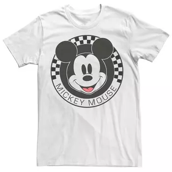 Мужская футболка в виде шахматной доски Disney's Mickey & Friends Mickey Mouse, белый