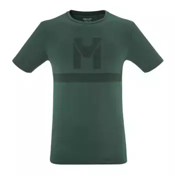 Мужская футболка WANAKA SEAMLESS TS SS M Millet, зеленый