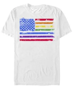 Мужская футболка watercolor pride с круглым вырезом и короткими рукавами Fifth Sun, белый