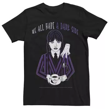 Мужская футболка Wednesday A Dark Side Licensed Character