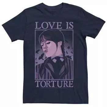 Мужская футболка Wednesday Love Is Torture Licensed Character