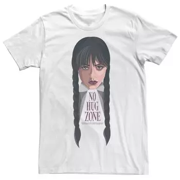 Мужская футболка Wednesday No Hug Zone Licensed Character