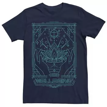 Мужская футболка Wellbeing с геометрическими линиями Licensed Character