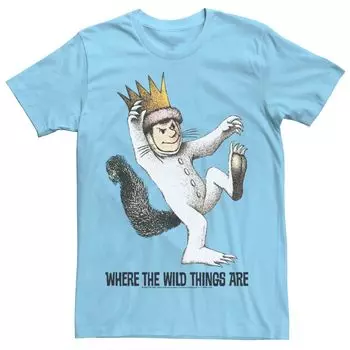 Мужская футболка «Where The Wild Things Are Big» с портретом Max Licensed Character