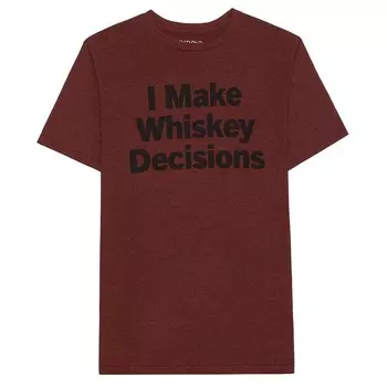 Мужская футболка WHISKEY DECISIONS Licensed Character, цвет Brick