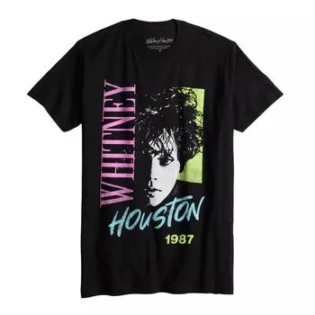 Мужская футболка Whitney Houston Protrait 1987 Licensed Character