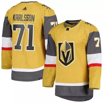 Мужская футболка William Karlsson Gold Vegas Golden Knights Primegreen Authentic Pro Player adidas