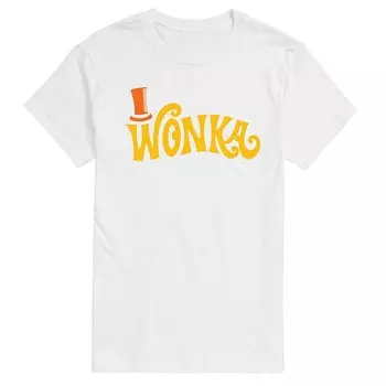 Мужская футболка Willy Wonka Retro с логотипом Willy Wonka Licensed Character, белый