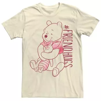 Мужская футболка Winnie The Pooh Piglet Pooh Friend Hugs Tee Disney