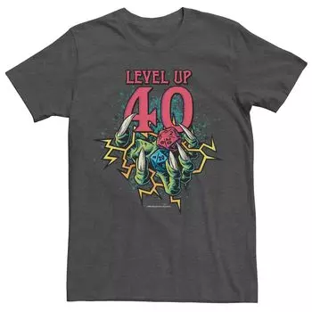 Мужская футболка Wizards Of The Coast Dungeons & Dragons Level Up, 40 кубиков Licensed Character