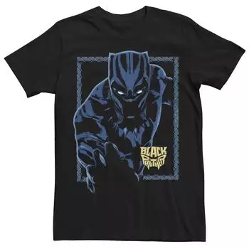 Мужская футболка вне рамки Marvel Wakanda Forever Black Panther Licensed Character
