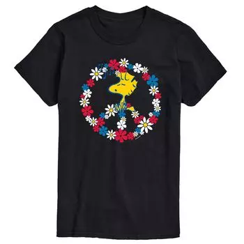 Мужская футболка Woodstock Peace с арахисом Licensed Character