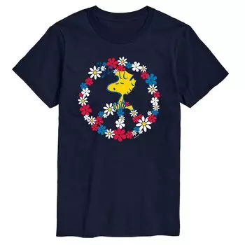 Мужская футболка Woodstock Peace с арахисом Licensed Character