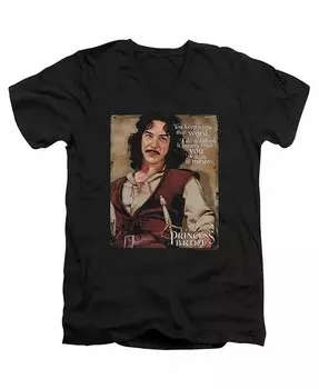 Мужская футболка Word с коротким рукавом и V-образным вырезом из премиального хлопка для взрослых Princess Bride, черный