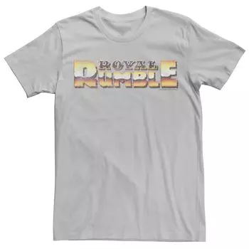 Мужская футболка WWE Royal Rumble с золотым шрифтом и надписью Licensed Character