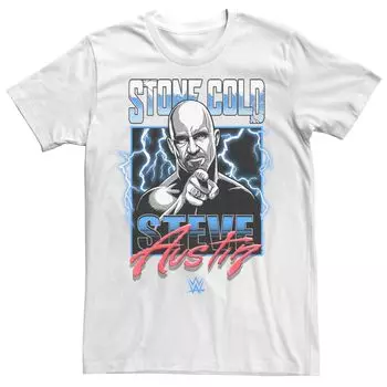 Мужская футболка WWE Stone Cold Steve Austin с электрическим плакатом Licensed Character