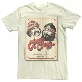 Мужская футболка высшего качества Cheech And Chong Licensed Character, цвет Natural