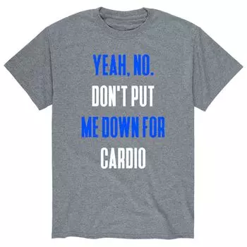 Мужская футболка Yeah No Cardio Licensed Character