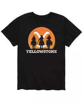 Мужская футболка yellowstone cowboy sunset AIRWAVES, черный