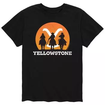 Мужская футболка Yellowstone Cowboy Sunset Licensed Character