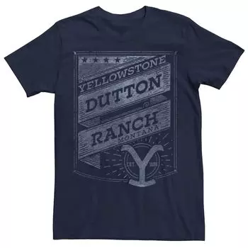 Мужская футболка Yellowstone Dutton Ranch Montana Banner Licensed Character