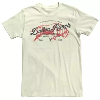 Мужская футболка Yellowstone Dutton Ranch So Wild So Angry Bull Licensed Character