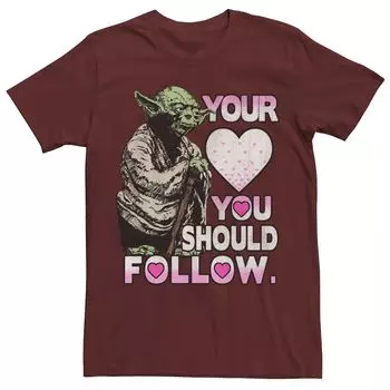 Мужская футболка Yoda Heart, которую стоит купить ко Дню святого Валентина Star Wars