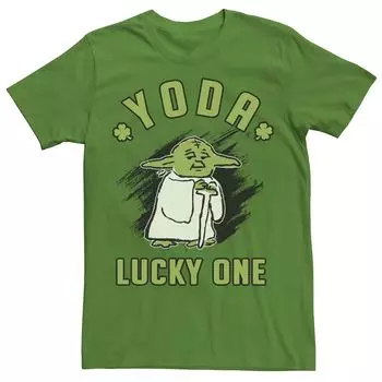 Мужская футболка Yoda Lucky One ко Дню Святого Патрика Star Wars