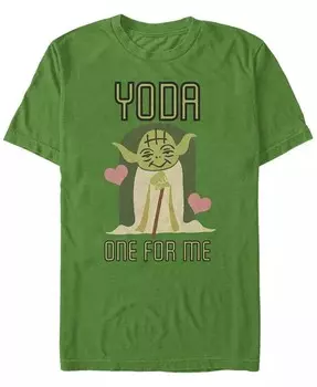 Мужская футболка Yoda One с коротким рукавом и круглым вырезом Fifth Sun, зеленый
