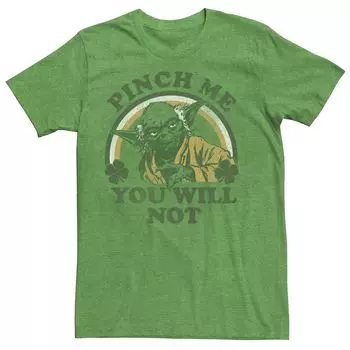 Мужская футболка Yoda Pinch Me You Will Not Star Wars