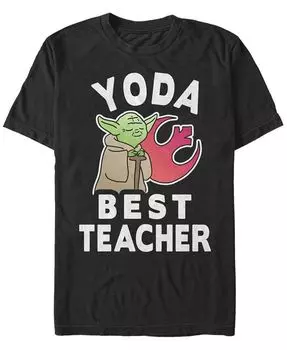 Мужская футболка Yoda Techer с коротким рукавом и круглым вырезом Fifth Sun, черный